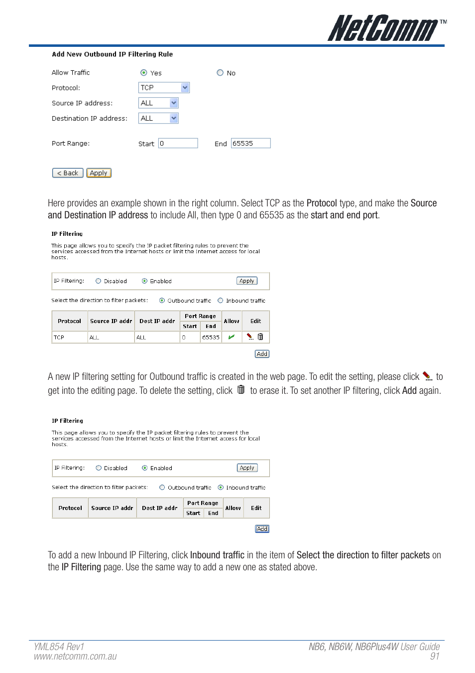 NetComm NB6 User Manual | Page 91 / 152