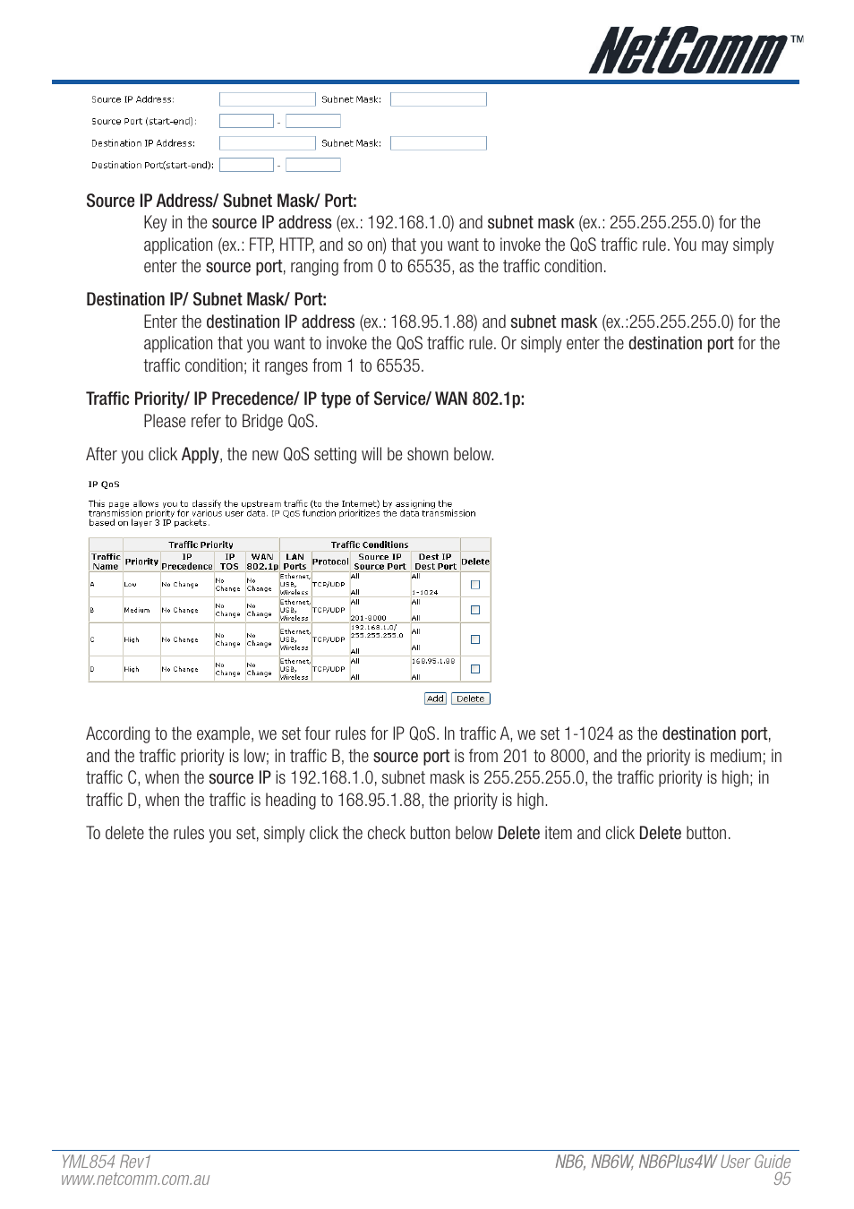 NetComm NB6 User Manual | Page 95 / 152