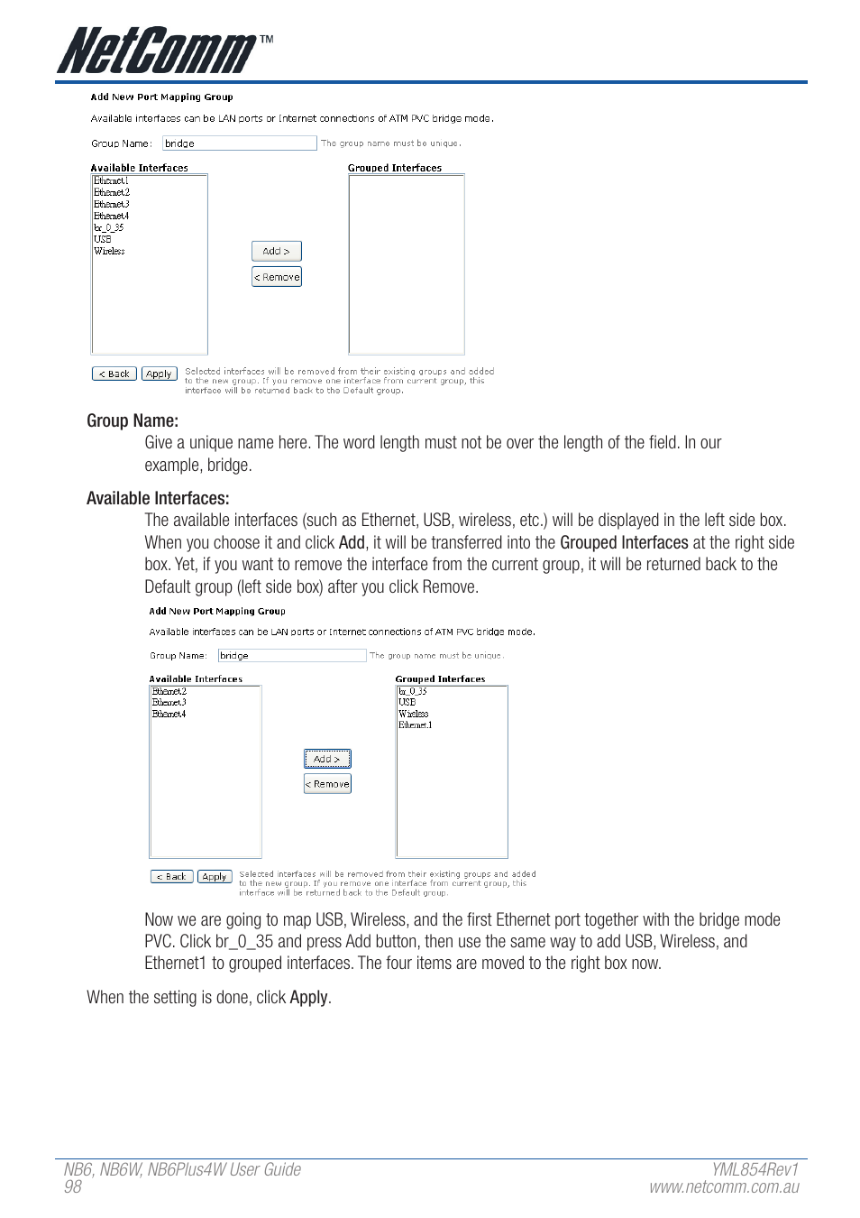 NetComm NB6 User Manual | Page 98 / 152