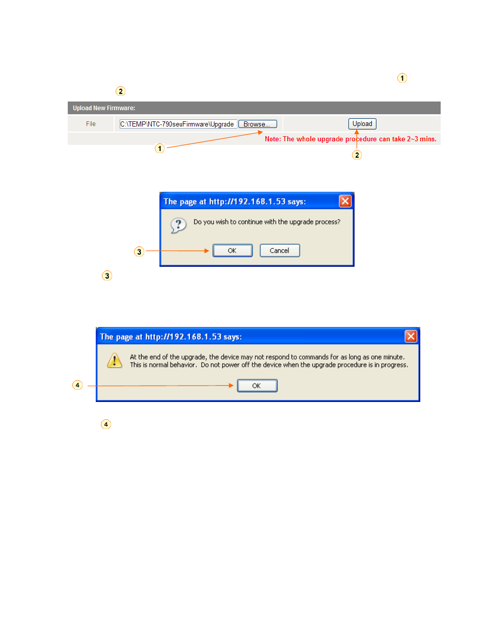 4 to upgrade to a new router application version | NetComm NTC-990 User Manual | Page 57 / 72