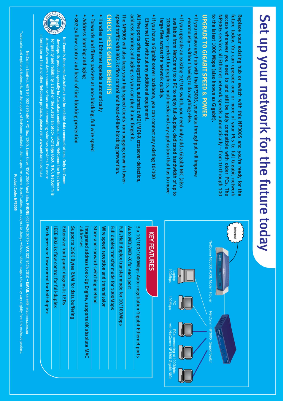 NetComm 5 Port Gigabit Switch NP3005 User Manual | Page 20 / 20