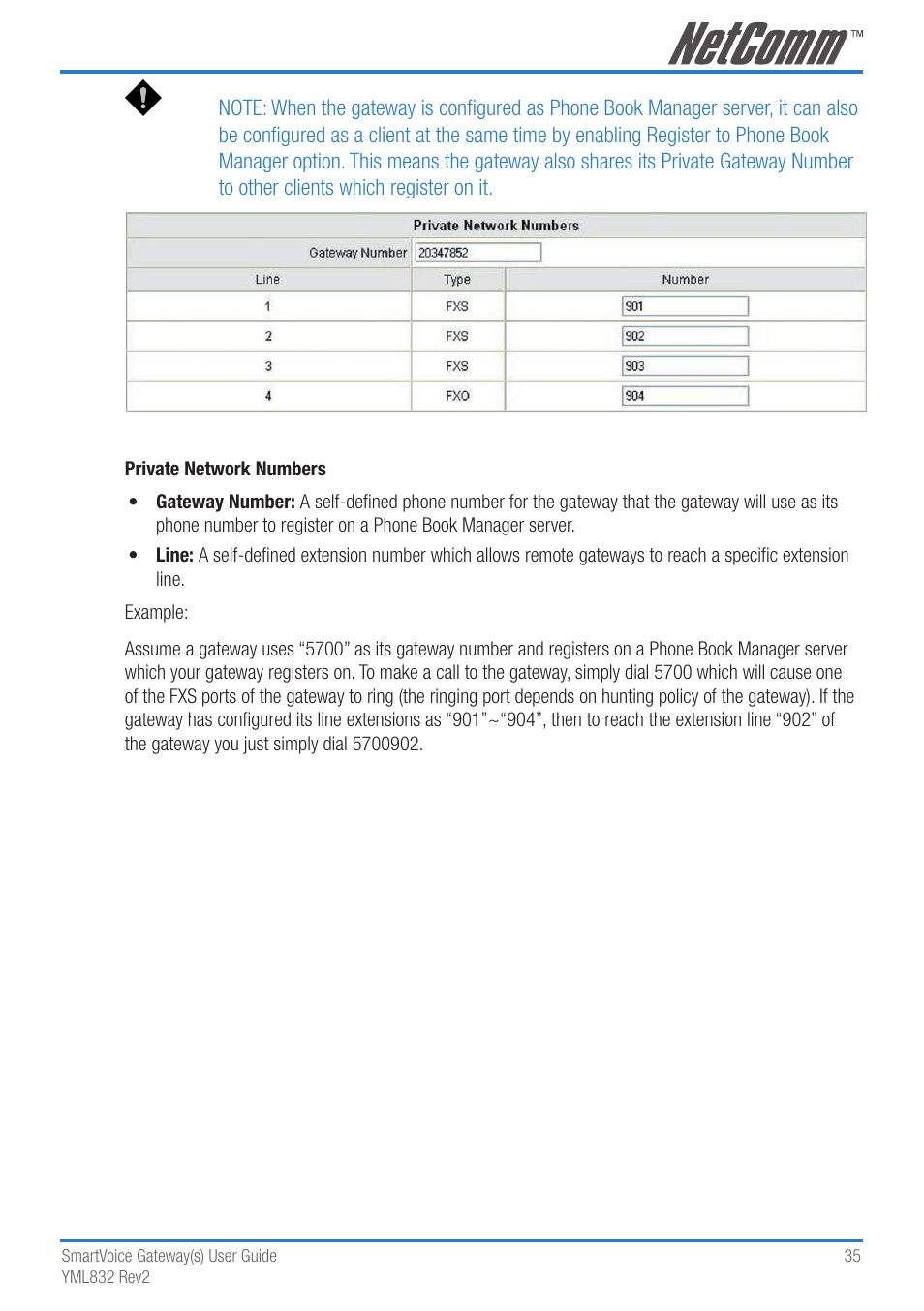 NetComm 4-port and 8-port Gateways Gateway Series User Manual | Page 35 / 94