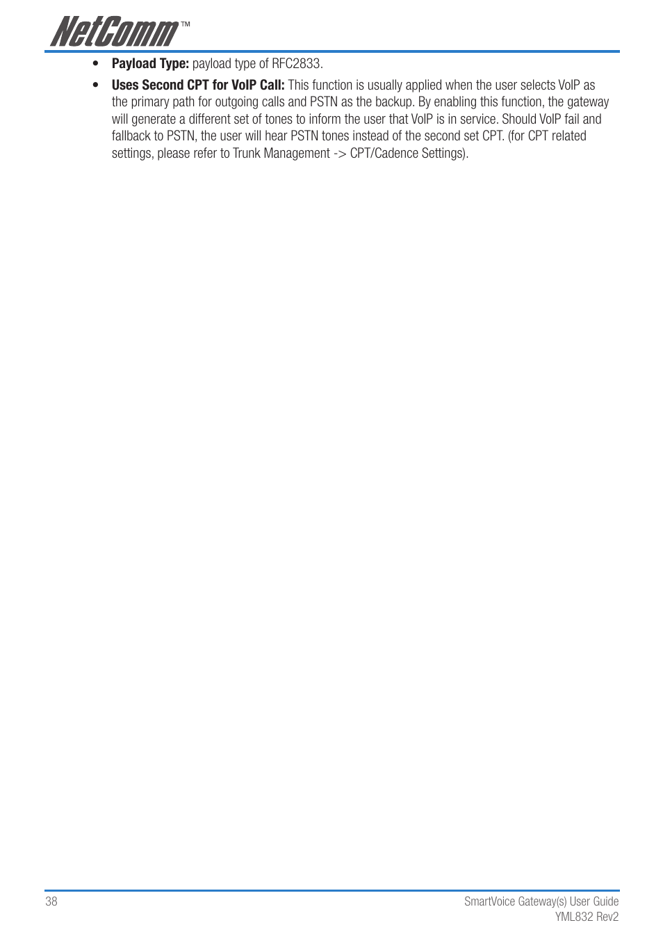 NetComm 4-port and 8-port Gateways Gateway Series User Manual | Page 38 / 94