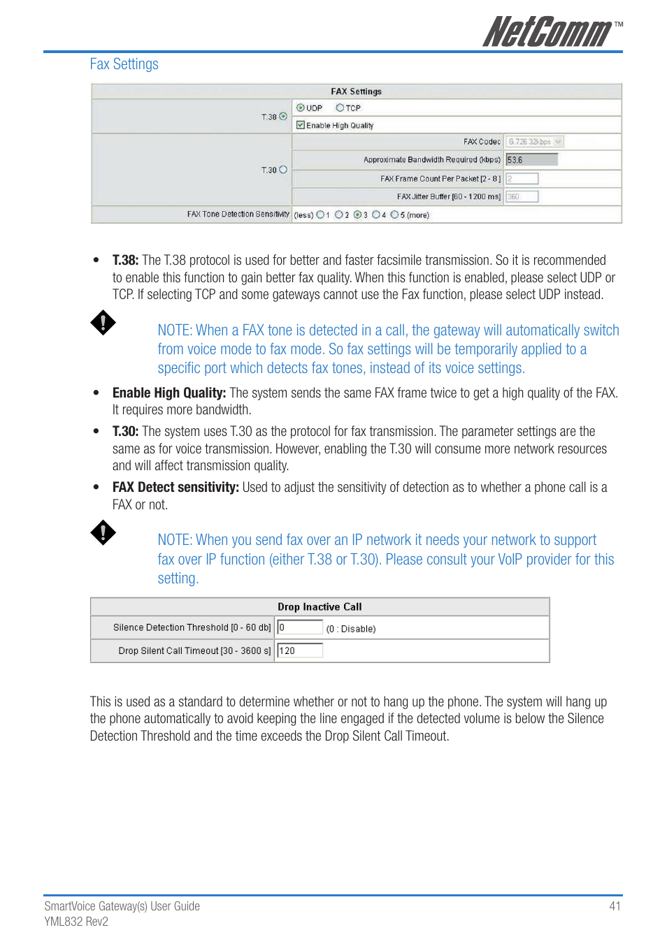 NetComm 4-port and 8-port Gateways Gateway Series User Manual | Page 41 / 94