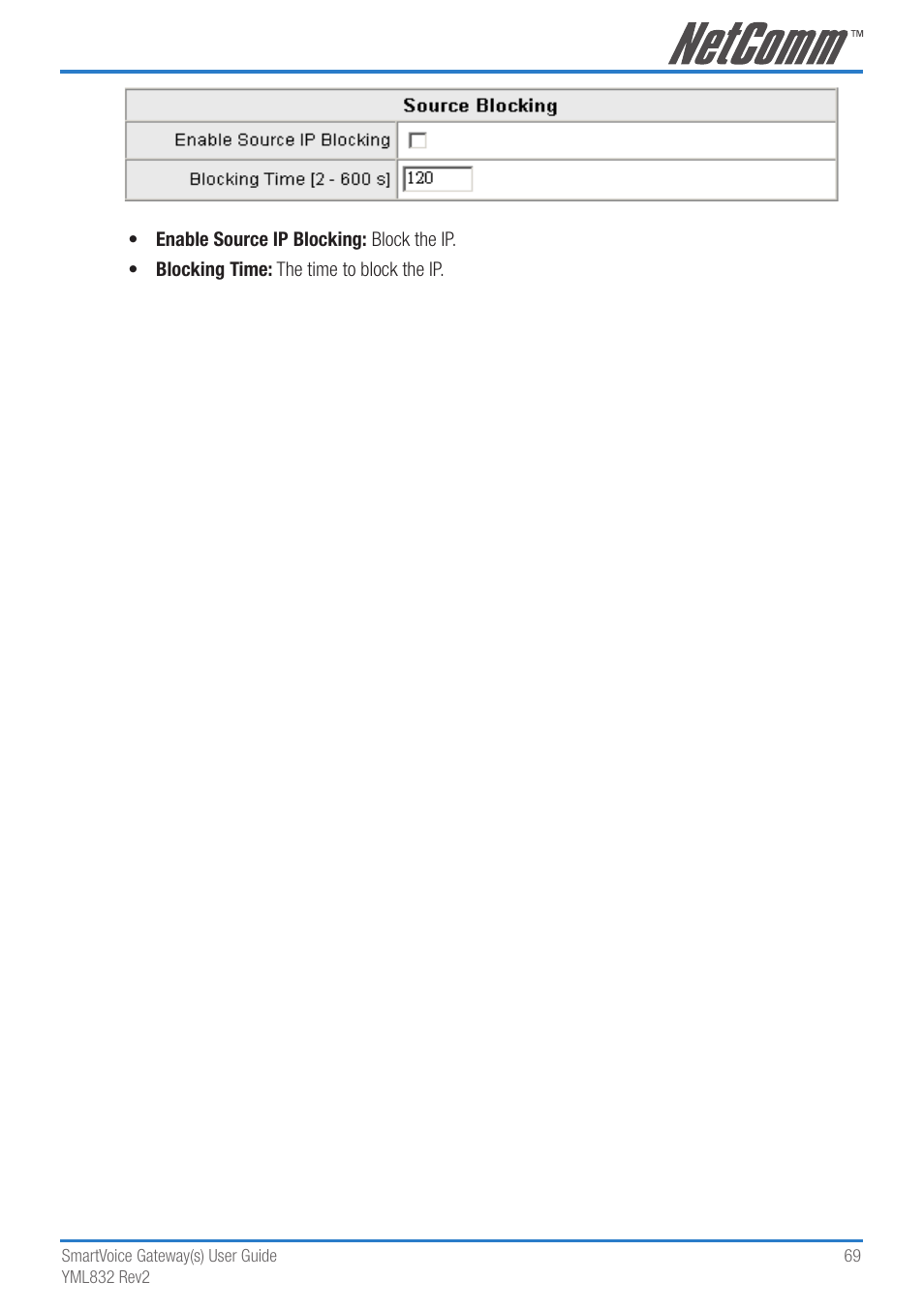 NetComm 4-port and 8-port Gateways Gateway Series User Manual | Page 69 / 94