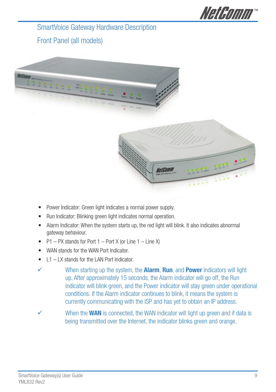NetComm 4-port and 8-port Gateways Gateway Series User Manual | Page 9 / 94