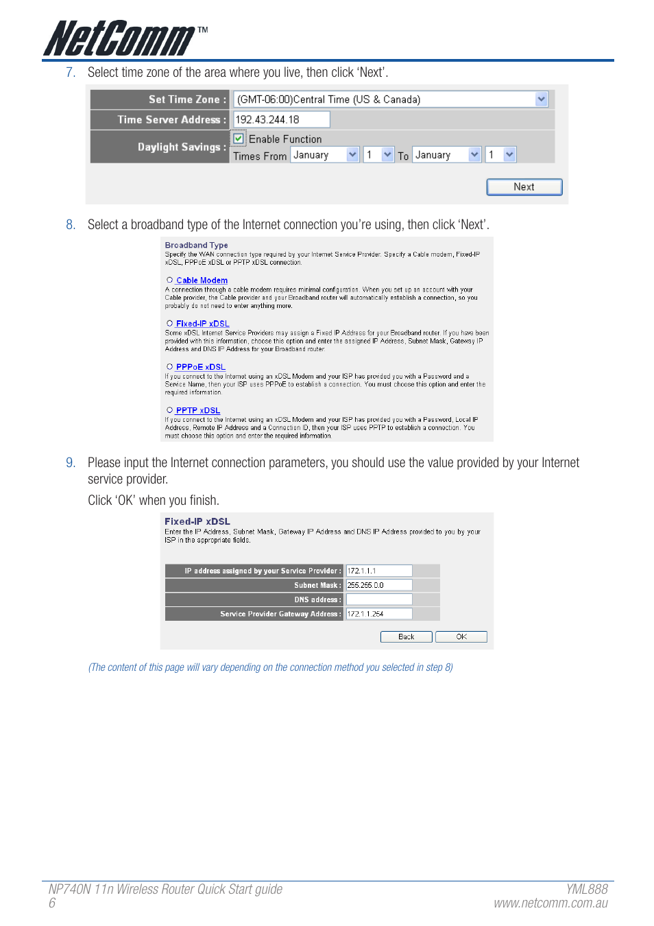 NetComm NP740N User Manual | Page 6 / 8