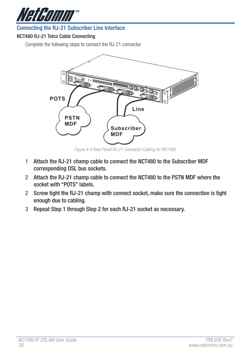 NetComm IP DSLAM NCT480 User Manual | Page 26 / 164