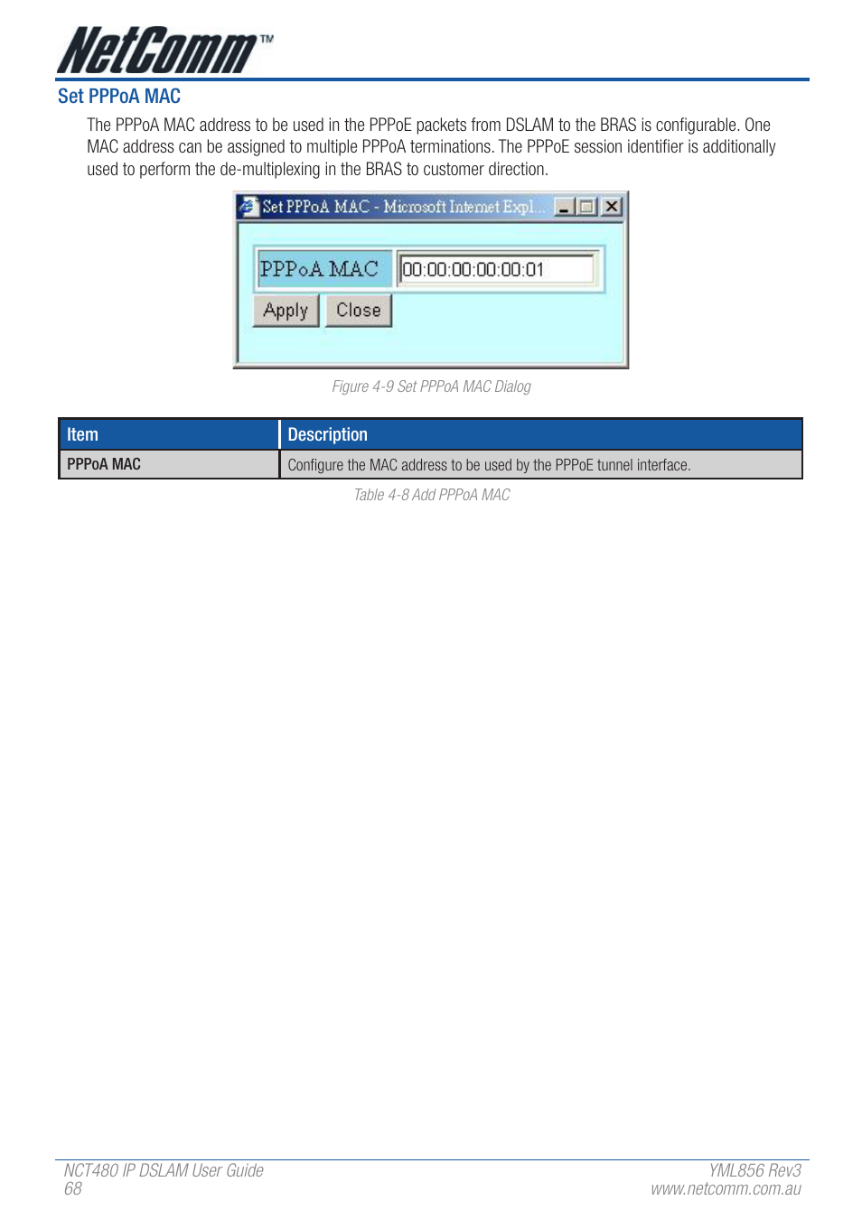 NetComm IP DSLAM NCT480 User Manual | Page 68 / 164