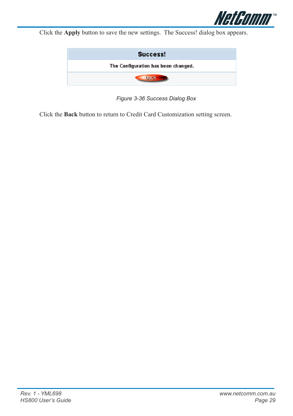 NetComm HS800 User Manual | Page 29 / 68