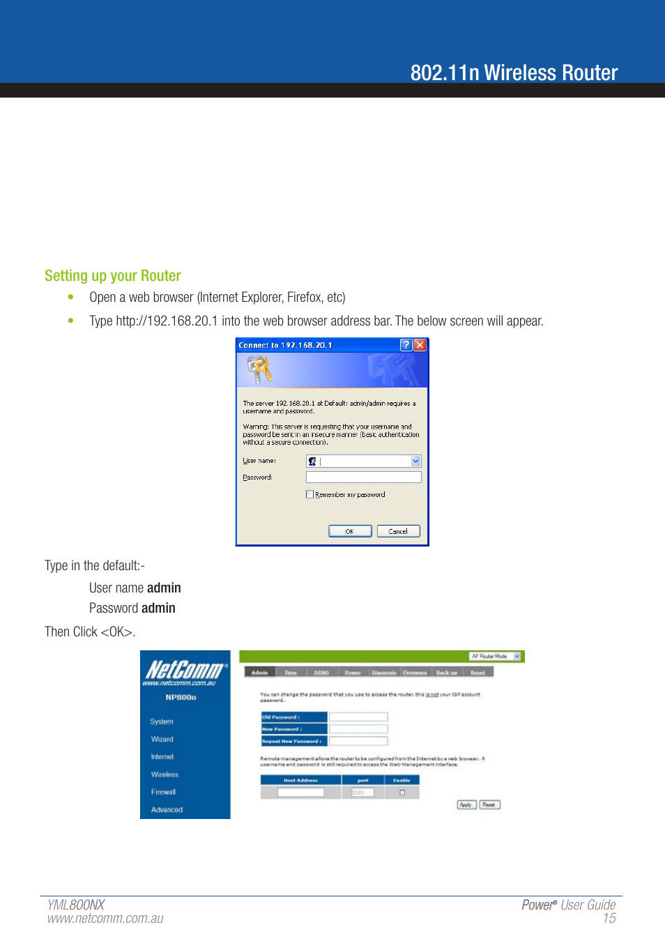 11n wireless router | NetComm 802.11 User Manual | Page 15 / 78