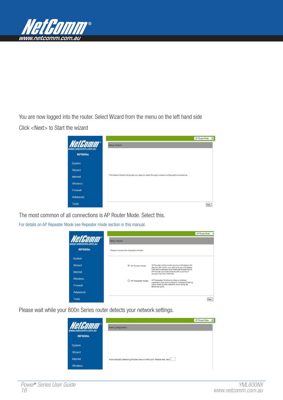 NetComm 802.11 User Manual | Page 16 / 78