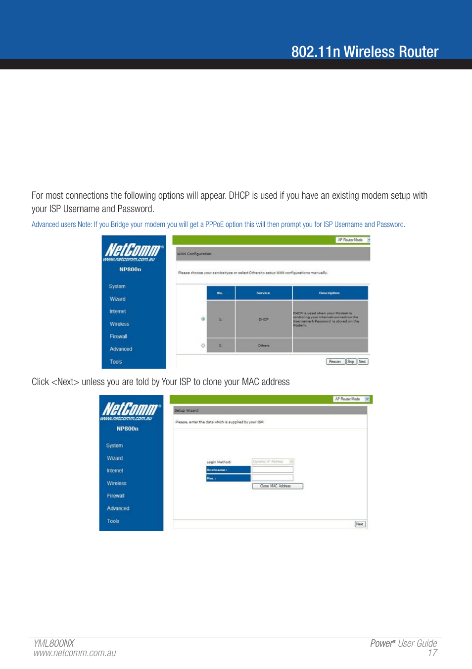 11n wireless router | NetComm 802.11 User Manual | Page 17 / 78