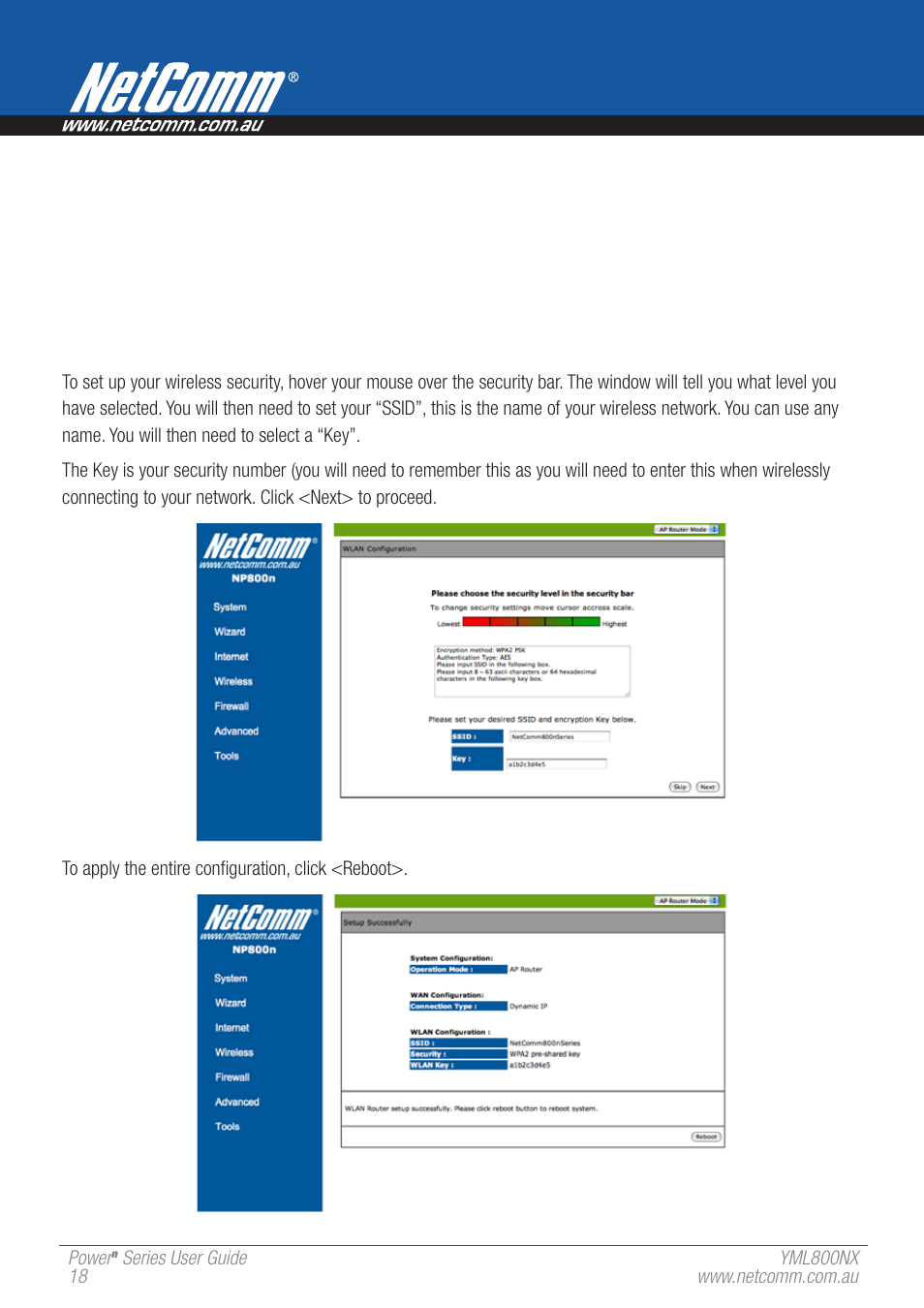 NetComm 802.11 User Manual | Page 18 / 78