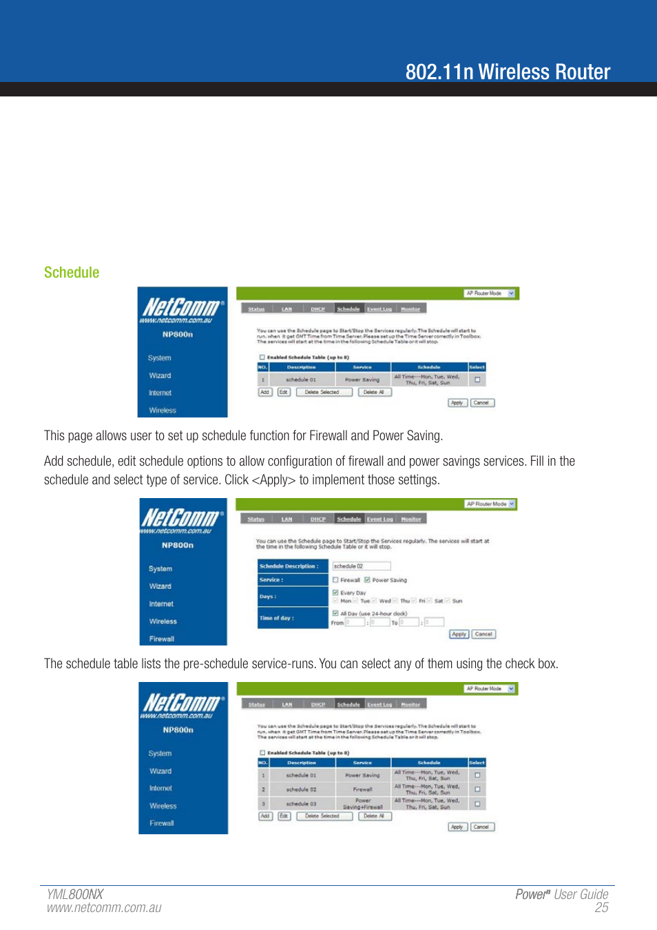 11n wireless router | NetComm 802.11 User Manual | Page 25 / 78