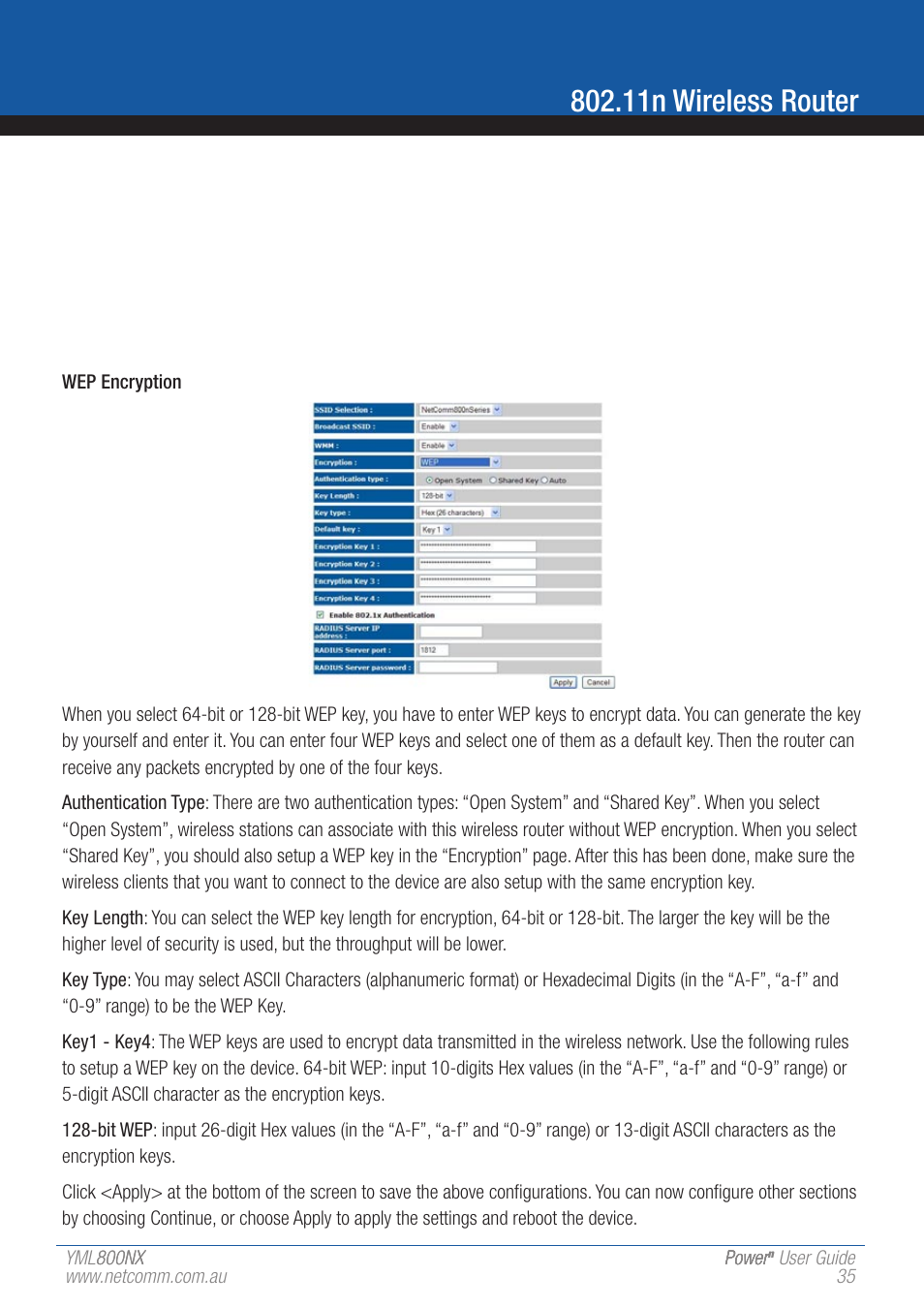 11n wireless router | NetComm 802.11 User Manual | Page 35 / 78