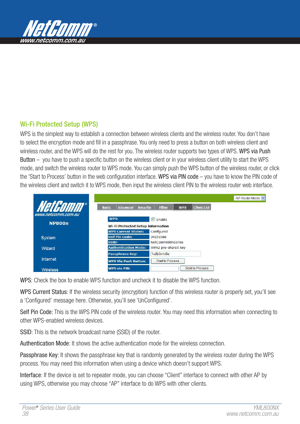 NetComm 802.11 User Manual | Page 38 / 78