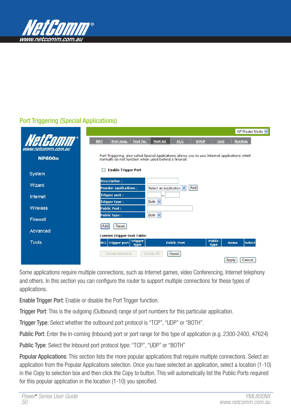 NetComm 802.11 User Manual | Page 50 / 78