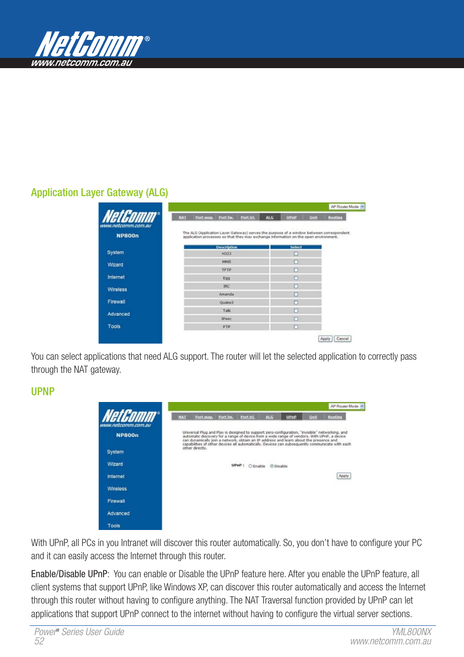 NetComm 802.11 User Manual | Page 52 / 78