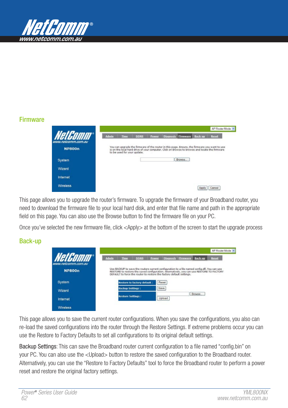 NetComm 802.11 User Manual | Page 62 / 78