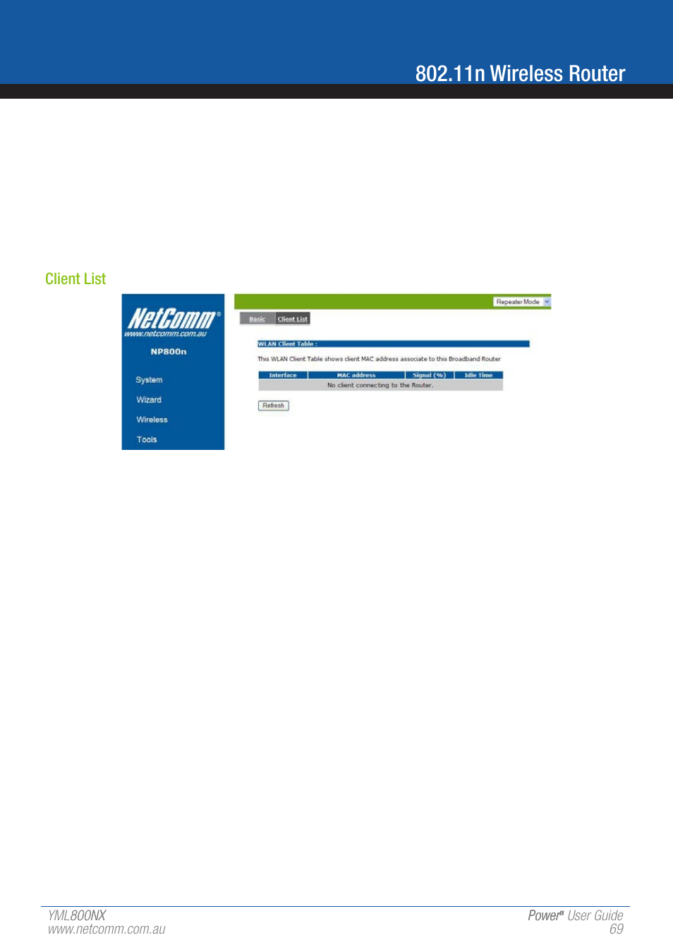 11n wireless router | NetComm 802.11 User Manual | Page 69 / 78