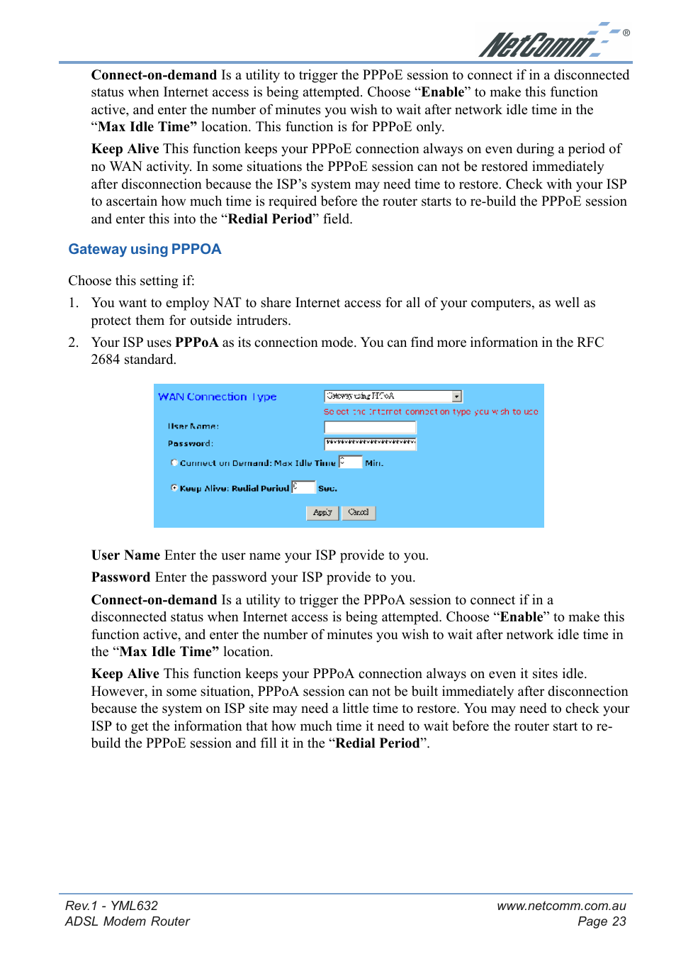 NetComm NB3300 User Manual | Page 23 / 48