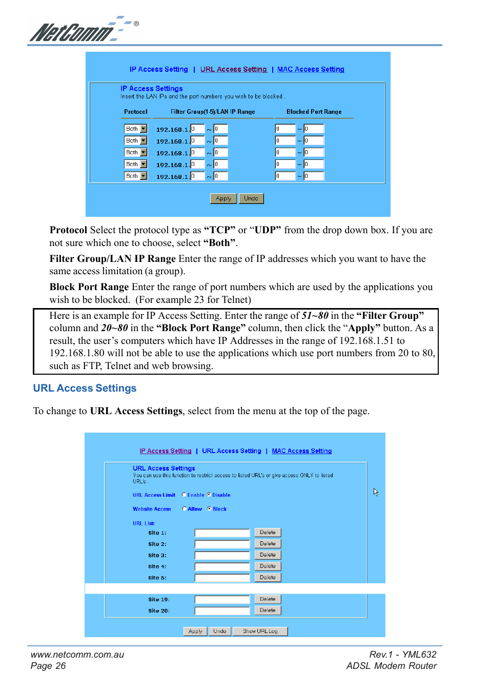 NetComm NB3300 User Manual | Page 26 / 48