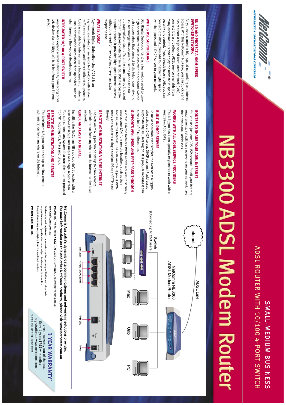 NetComm NB3300 User Manual | Page 48 / 48