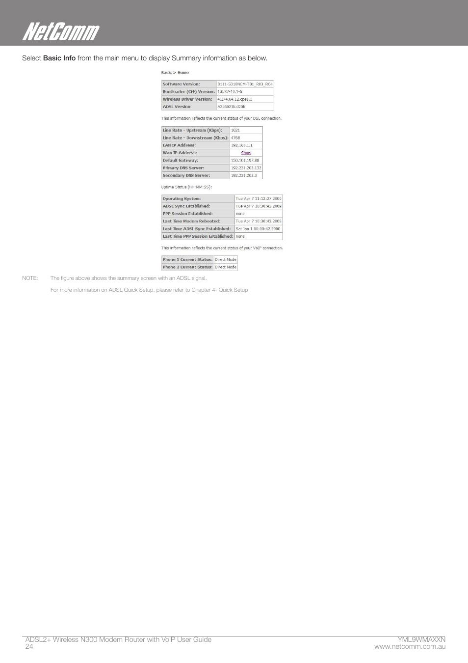 NetComm N300 User Manual | Page 24 / 65