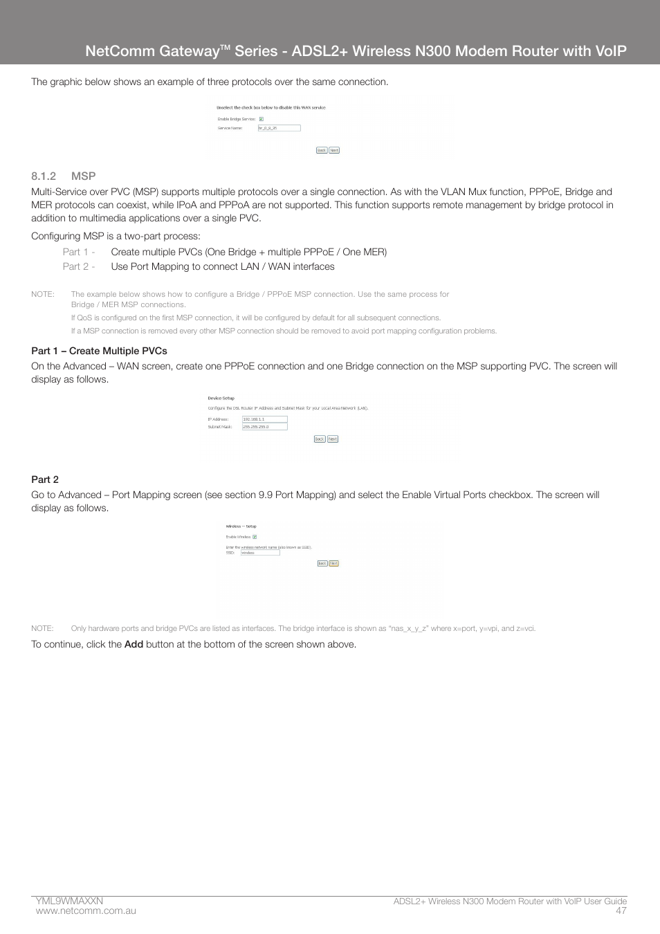 Netcomm gateway | NetComm N300 User Manual | Page 47 / 65