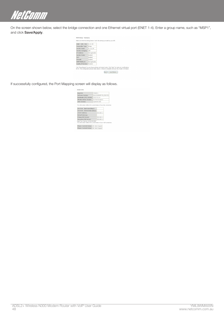 NetComm N300 User Manual | Page 48 / 65