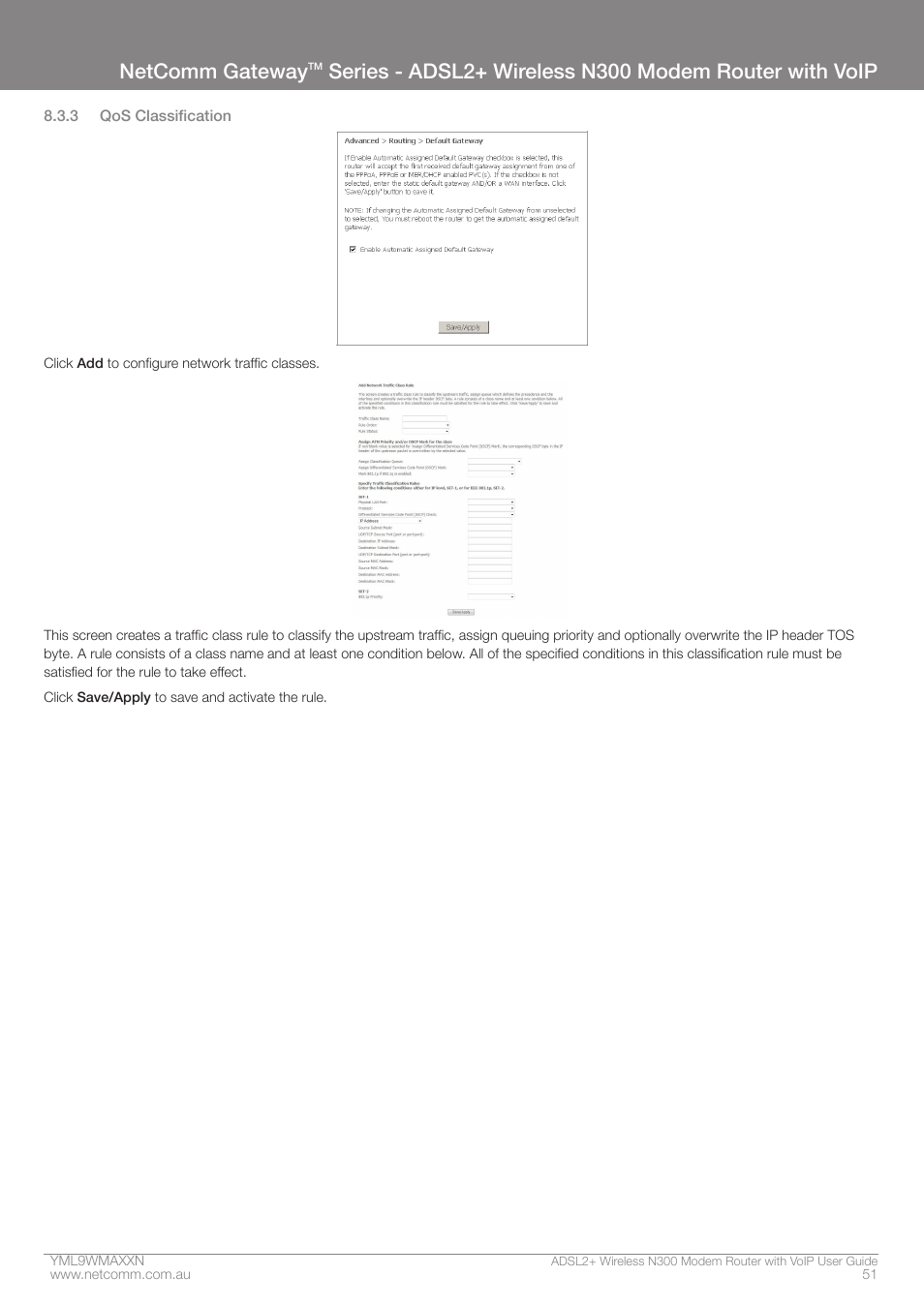 Netcomm gateway | NetComm N300 User Manual | Page 51 / 65