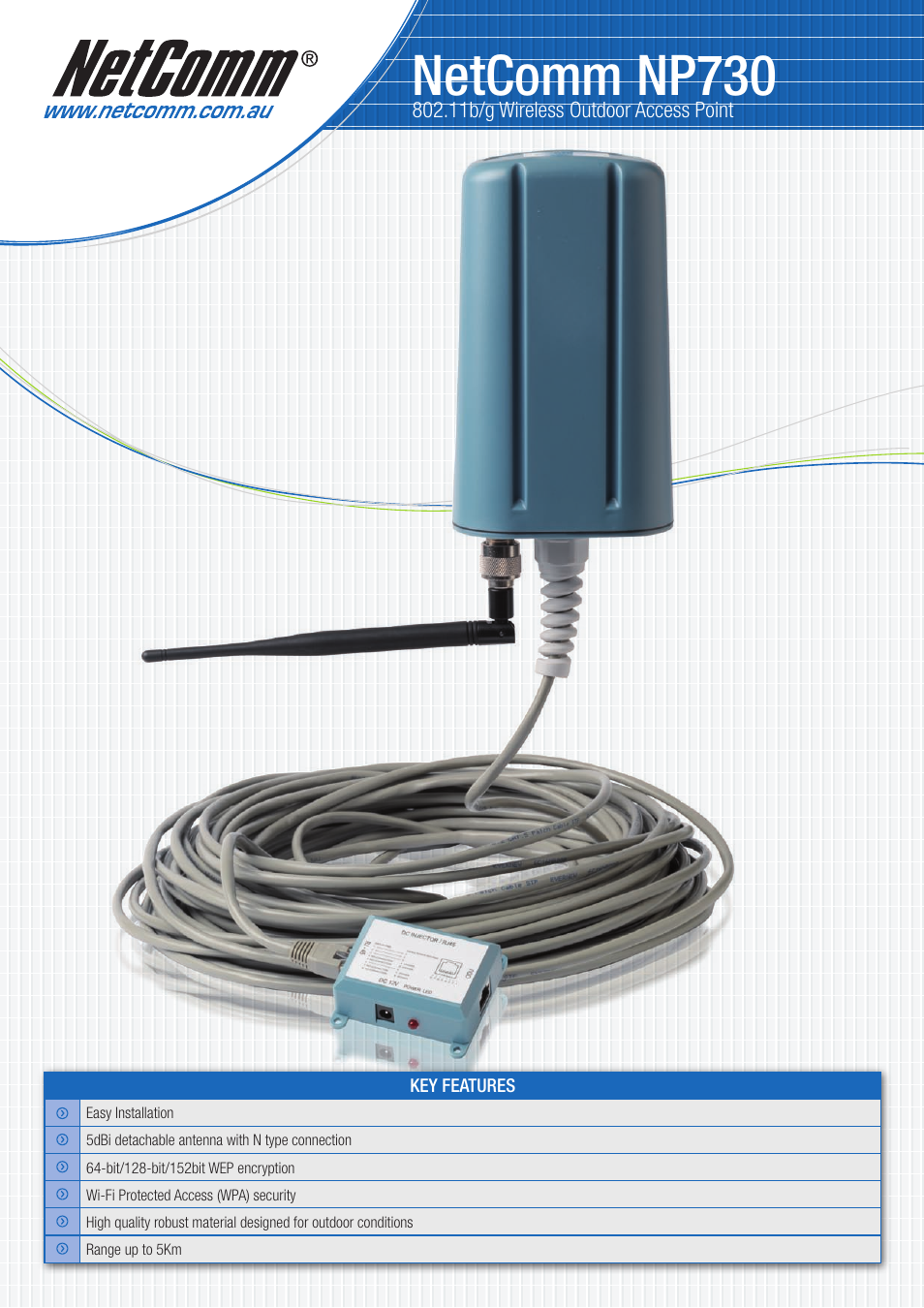 NetComm NP730 User Manual | 2 pages