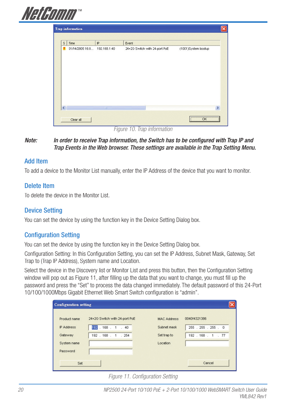 NetComm NP2500 User Manual | Page 20 / 46
