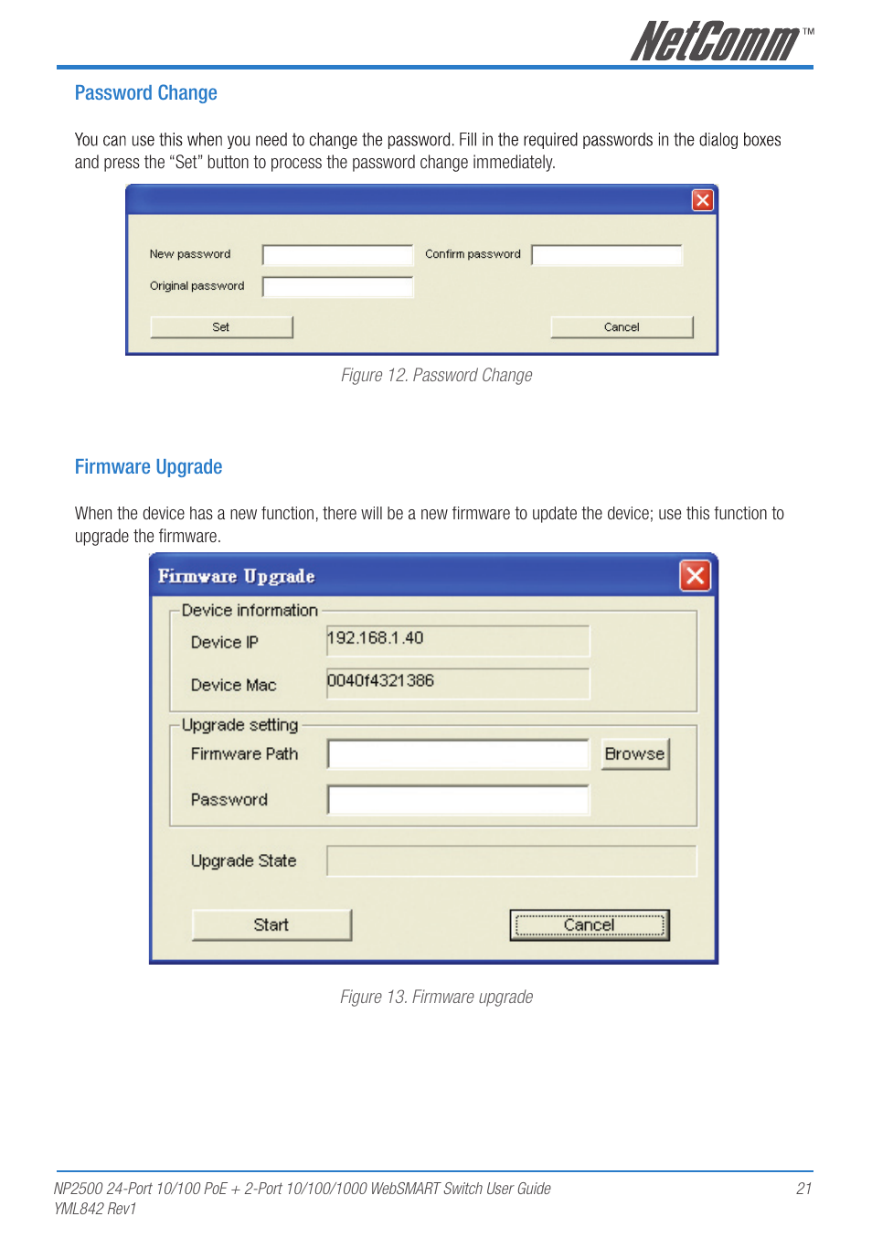 NetComm NP2500 User Manual | Page 21 / 46
