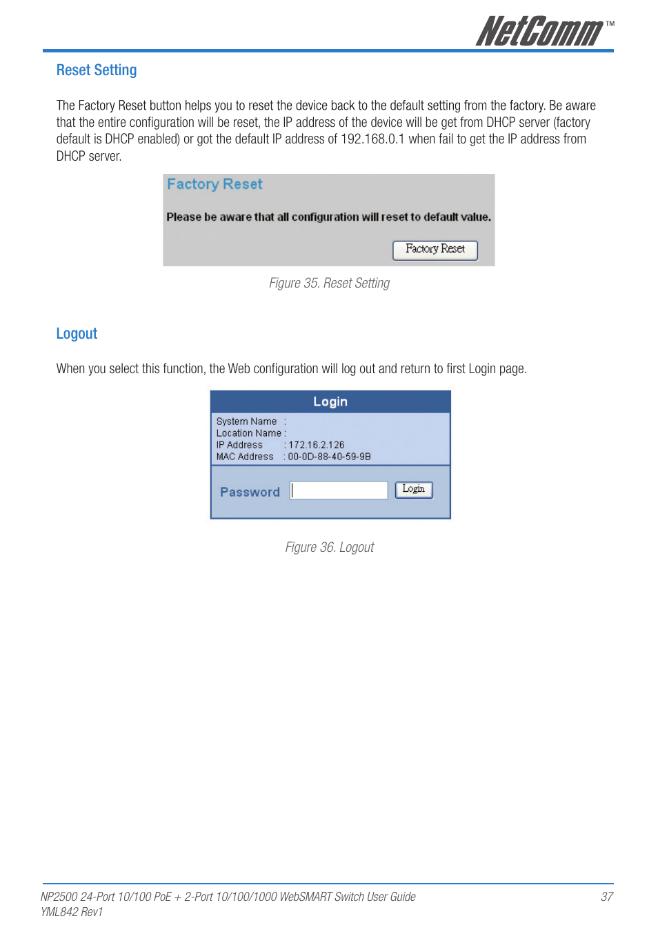 NetComm NP2500 User Manual | Page 37 / 46
