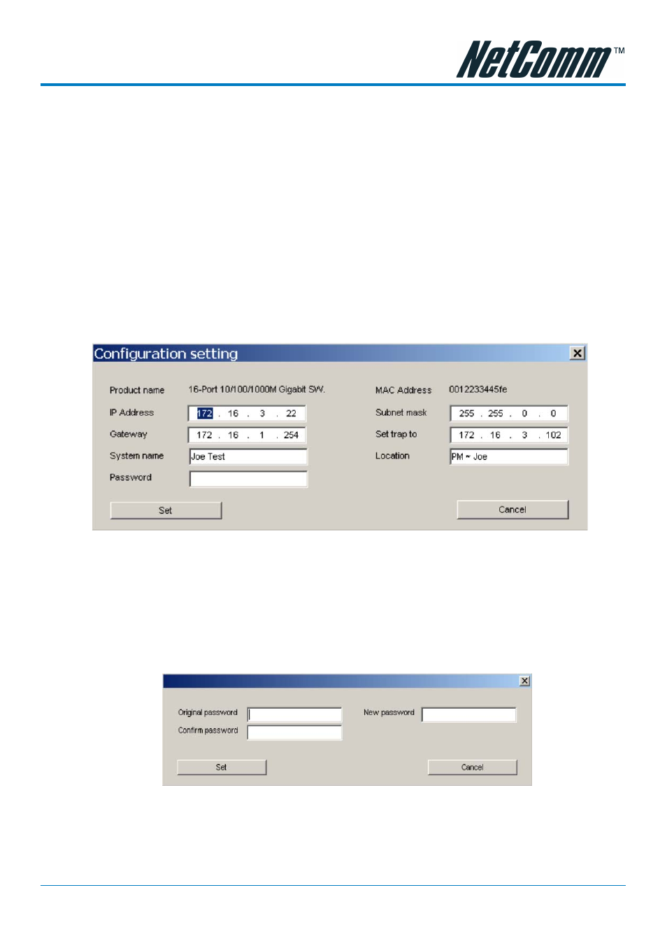 Device setting | NetComm NP3024 User Manual | Page 19 / 44