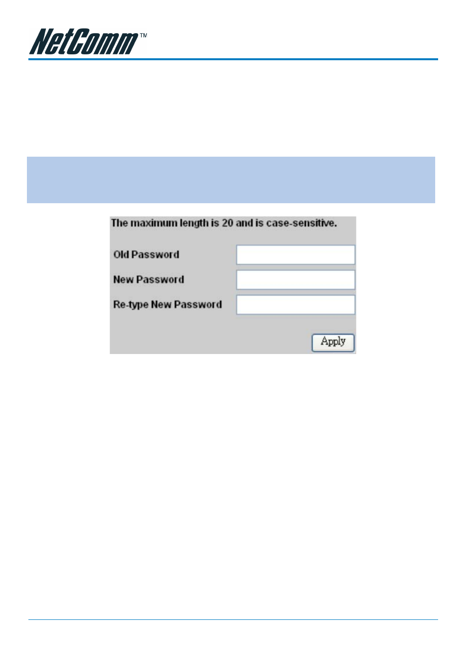 Set password, Backup setting | NetComm NP3024 User Manual | Page 32 / 44