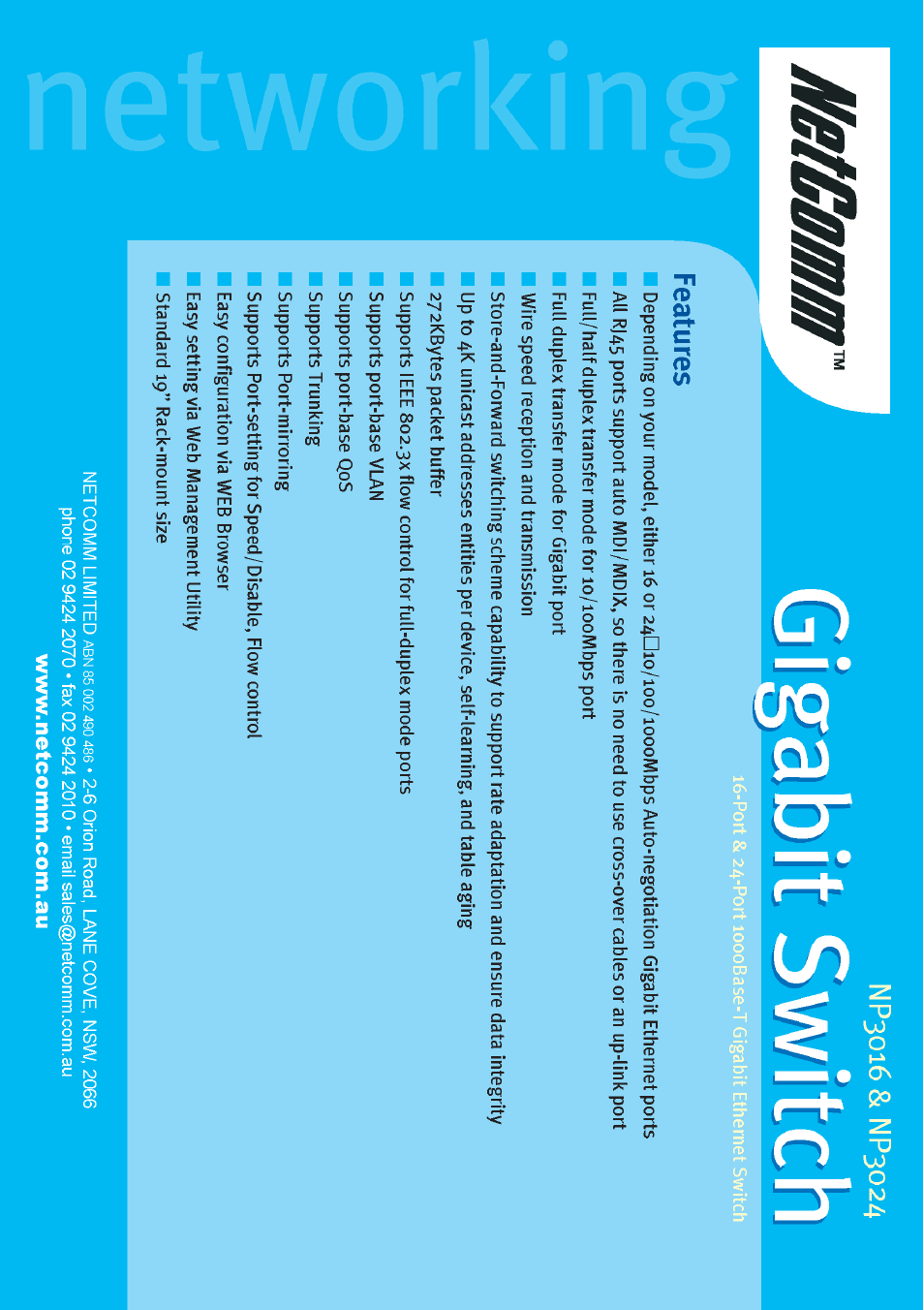 NetComm NP3024 User Manual | Page 44 / 44