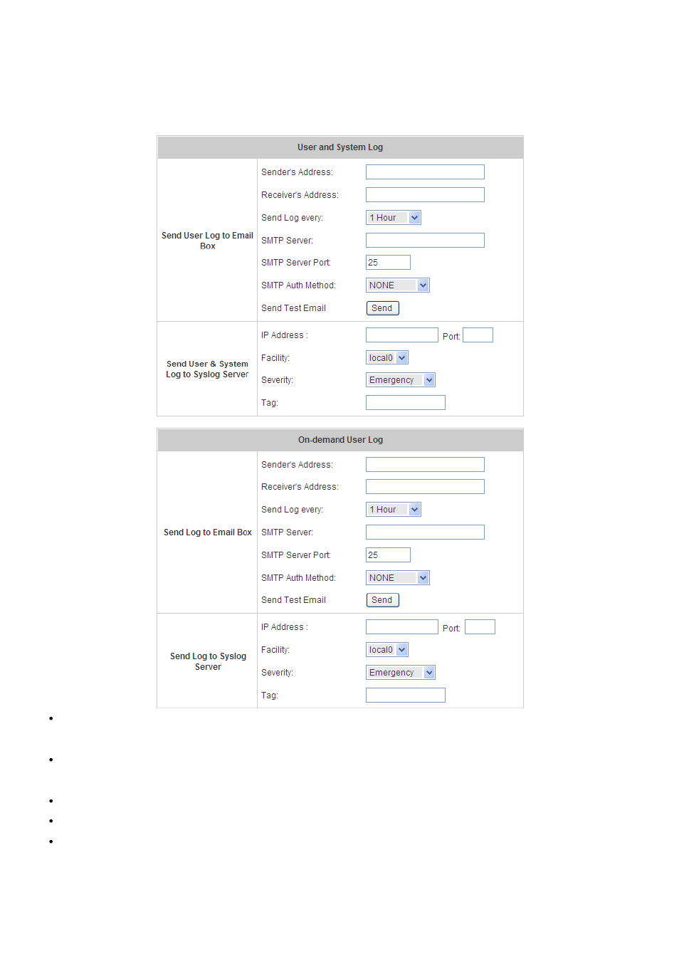 Notify configuration | NetComm HS1100 User Manual | Page 133 / 212