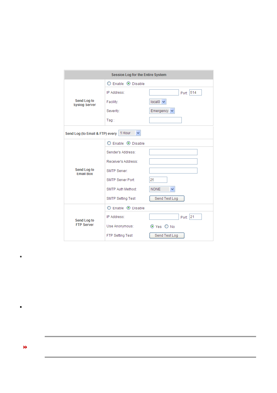 Session log | NetComm HS1100 User Manual | Page 135 / 212