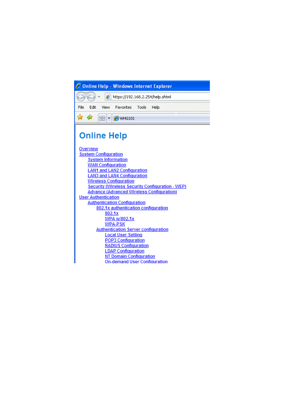 Help | NetComm HS1100 User Manual | Page 137 / 212