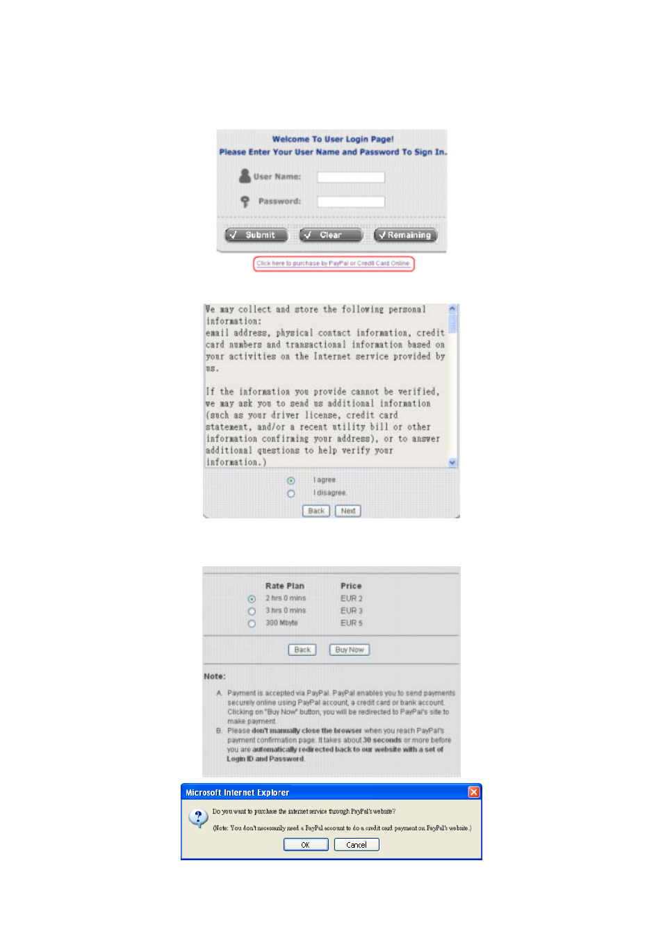 Examples of making payment for clients | NetComm HS1100 User Manual | Page 157 / 212