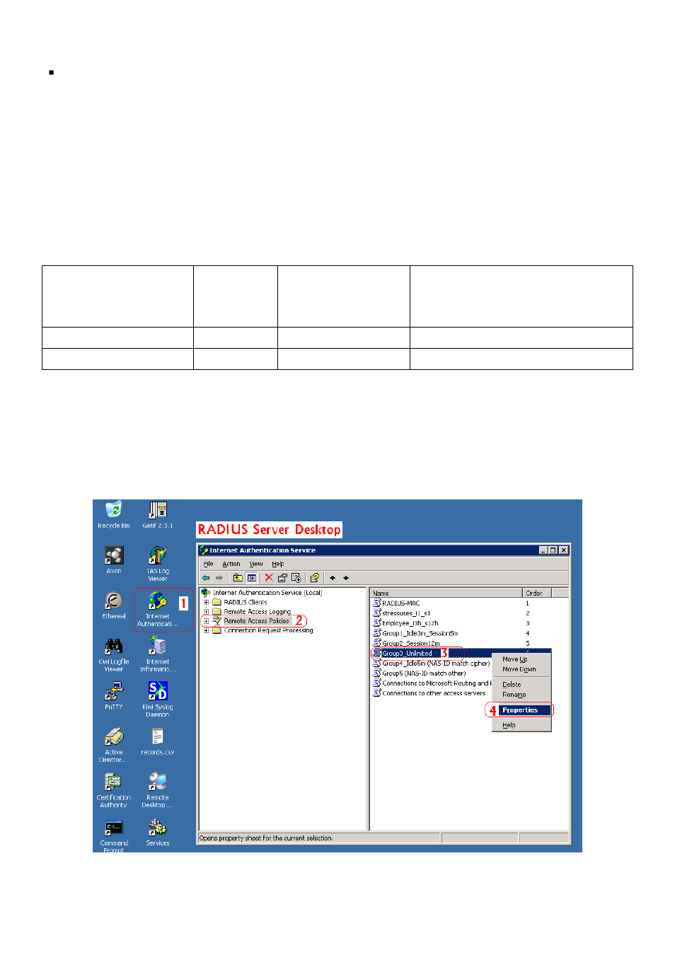 Radius accounting with vsa | NetComm HS1100 User Manual | Page 175 / 212