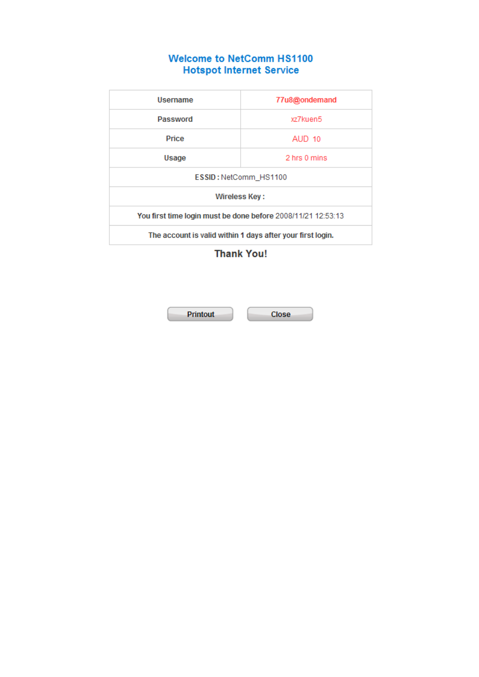 NetComm HS1100 User Manual | Page 66 / 212