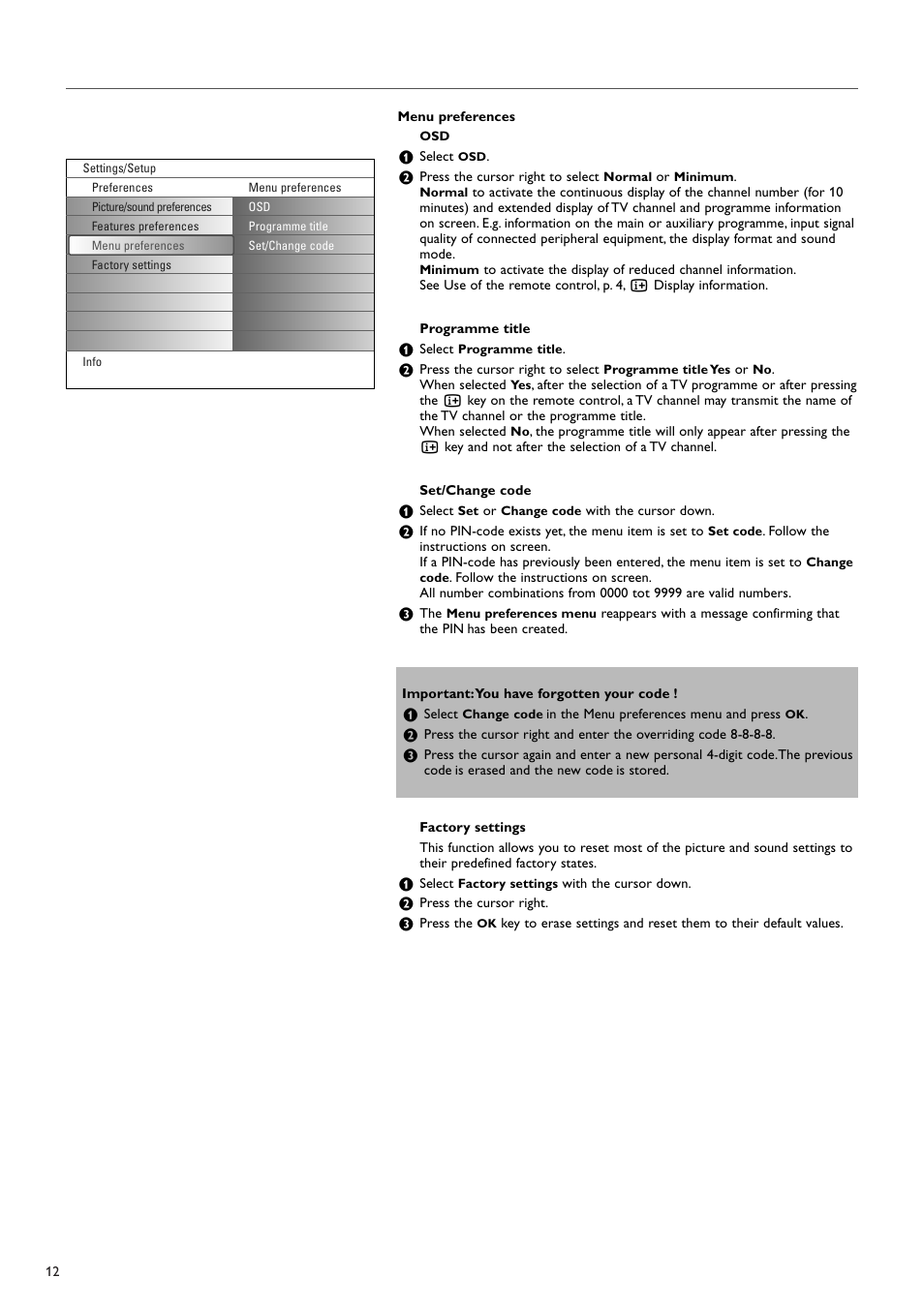 New Transducers 37PF9830/10 User Manual | Page 12 / 42