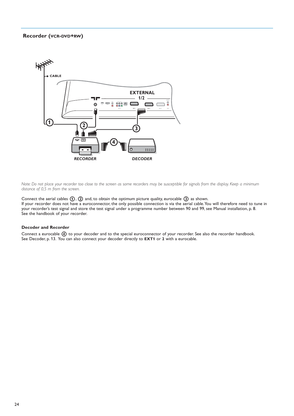 Recorder | New Transducers 42PF9830/10 User Manual | Page 24 / 63