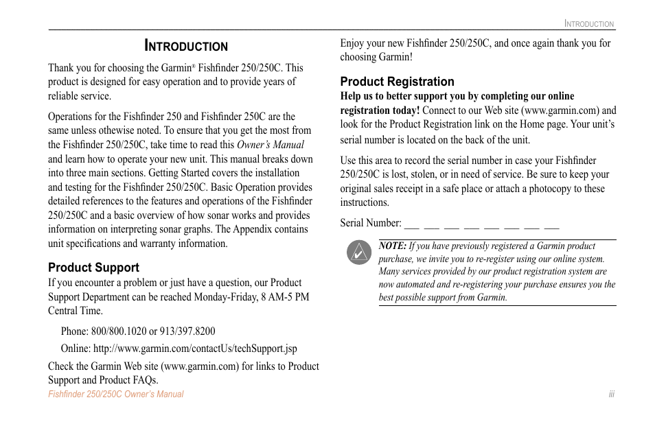 Introduction, Product support, Product registration | New Transducers 250C User Manual | Page 3 / 46