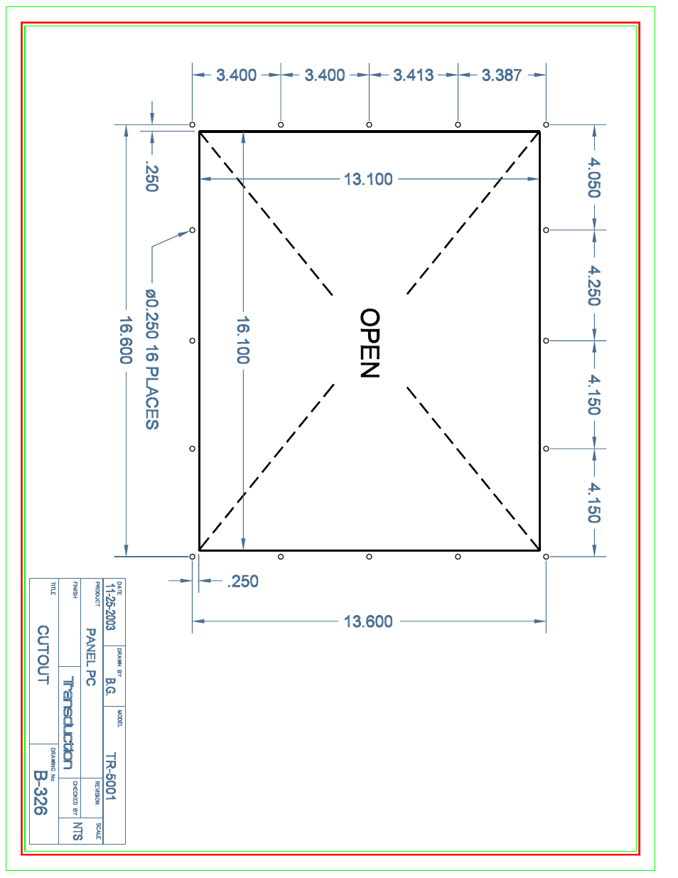 B-326 | New Transducers TR-5001 User Manual | Page 100 / 105