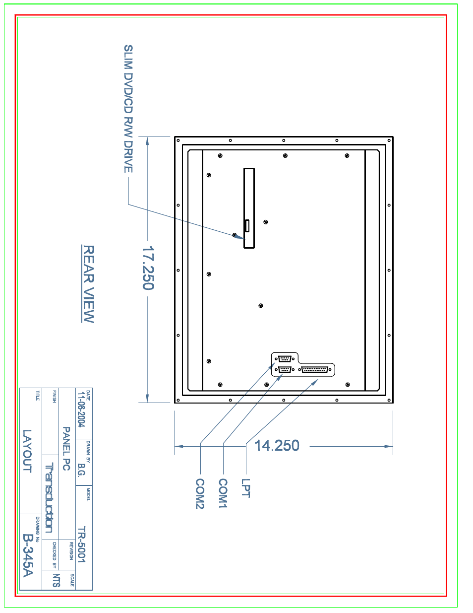 B-345a | New Transducers TR-5001 User Manual | Page 102 / 105